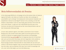 Tablet Screenshot of domina-frankfurt.net